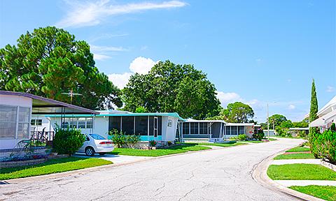 Mobile home neighborhood