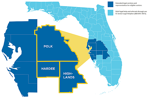 Expansion Map of Senior Legal Services